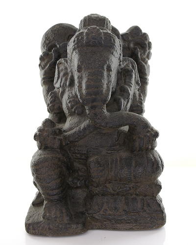 Ganesha Skulptur, Sandguss, ca. 30 cm, ca. 9 Kg, aus Indonesien