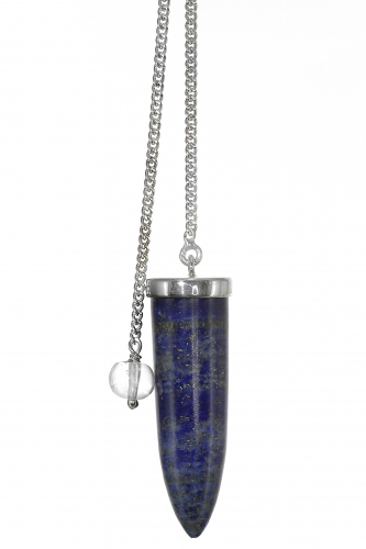 Edelsteinpendel Lapis Lazuli in 925er Silber