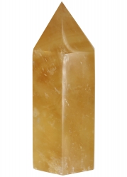 Honig Calcit Spitze, ca. 10,5 cm, polierte Oberfläche, sehr schöne Farbe