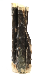 Versteinertes Holz ,Bambusform komplett poliert, ca. 10,6 Kg, ca. 55 cm hoch, Unikat