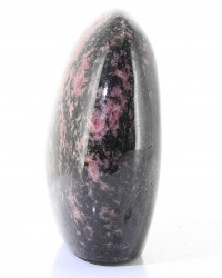 Rhodonit Freeform mit Standfläche Madagaskar, ca. 9 cm,ca. 547 g, Trommelstein