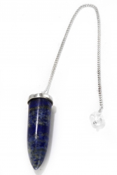 Edelsteinpendel Lapis Lazuli in 925er Silber