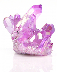 Aqua Aura Bergkristall in Violett metallisch schillernd, ca. 30 g