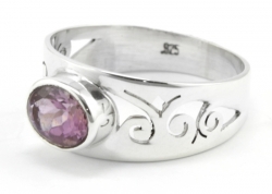 Rosa Turmalin Ring,Ringgröße 56